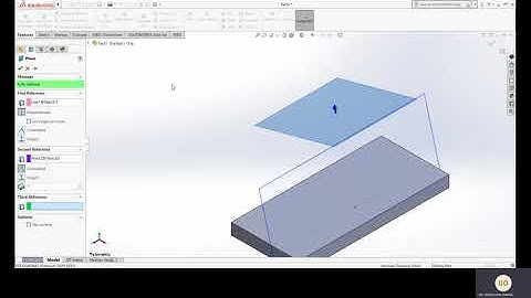 Using Angles and Reference Plane in Solidworks (Malay)
