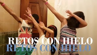 RETOS CON HIELO ft. Mi Hermana y Mi Prima // Eskevin Campos