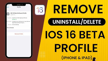 How to Remove iOS 16.5 Beta - Delete/Uninstall iOS 16.5 Beta Profile