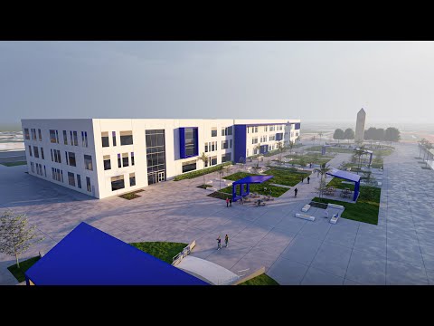 Lynwood High School Classroom Building 3D Flythrough Animation