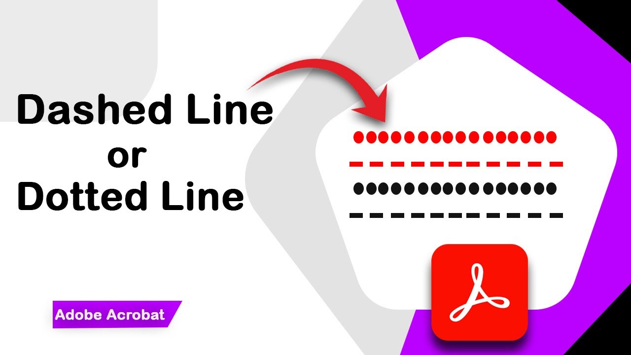 How to create Dashed Line or dotted line in Adobe Acrobat Pro DC - YouTube