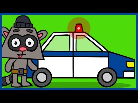 Рисовашка со Степашкой #6 . Полицейская машина. Как нарисовать полицейскую машину.