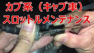 カブ 系 スロットル メンテナンス 備忘録 HONDA CD90 Benly