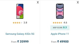 Samsung Galaxy A52s 5G vs Apple iPhone 11 Full Comparison ||