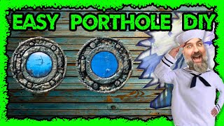 make a porthole-nautical decor frame spooky underwater ship