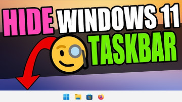 Hide Taskbar In Windows 11 #shorts