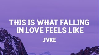 JVKE - this is what falling in love feels like (Lyrics) what you say you and me just (TikTok song)
