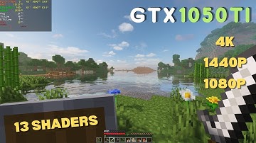 Can a 1050 Ti run Minecraft Shaders? | 4K + 13 Shaders | 1.20