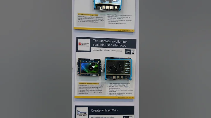 Stunning GUI on STM32 MCUs & MPUs | STMicroelectronics @embedded_world_official 2025 #gui #stm32