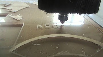 testing video/cheap ATC cnc router machine with Mach 3 system for acrylic