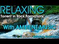 3 Hour Relaxing Water Pouring over Forest Rock Formations with Soothing Sounds of Water &amp; Music