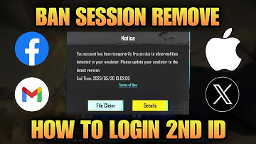 How to login another account after ban in bgmi | How to logout banned account | Ban session remove 🔥