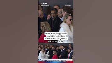 Musk, Zuckerberg, Bezos and other tech titans attend Trump inauguration