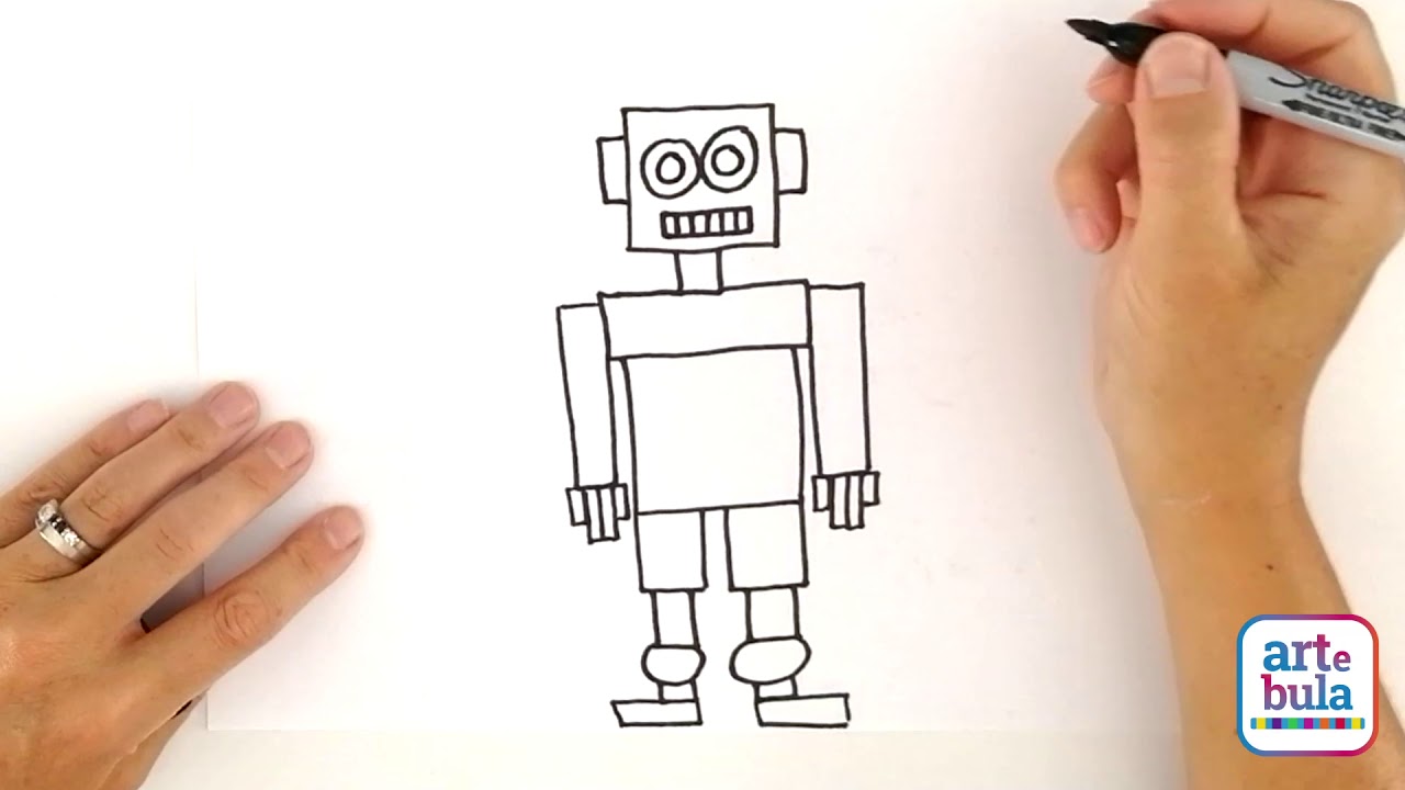 How to Draw a Robot: 2 Different Easy Ways