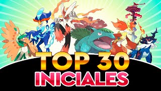 TOP 30 MEJORES POKÉMON INICIALES