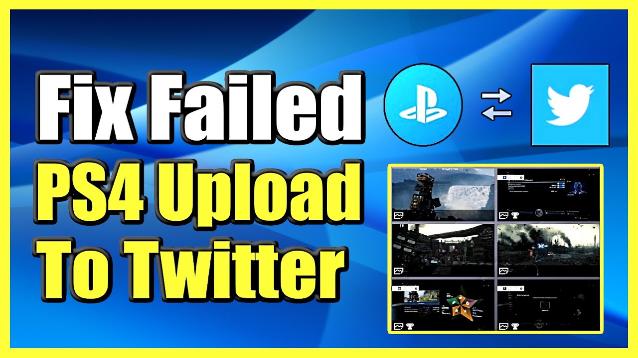 How to FIX PS4 CANNOT UPLOAD to TWITTER for CLIPS or IMAGES (Easy Method!)  - YouTube