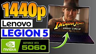 Lenovo Legion 5 (Ryzen 7 + RTX 5060) | Indiana Jones (1440p) Benchmark!