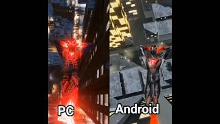 PC Vs Android comparison Spider-Man miles morales