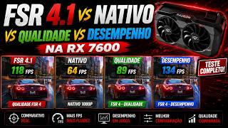 Ativei FSR 4.1 na RX 7600 e o FPS 😒😒