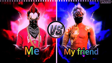 1v1 Custom with my friend😈😈/only one tap😈😈