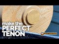 Turning a perfect tenon  wooden bowl foot base chuck connection  woodturning