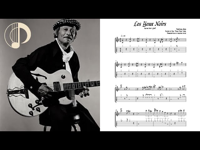 Paul "Tchan Tchou" Vidal - Les Yeux Noirs (Dark Eyes) - Guitar  Transcription - YouTube