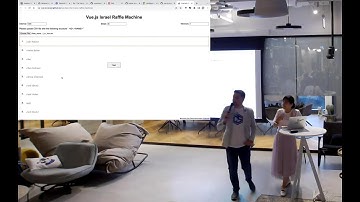 Gift time for the lucky attendee - Vue.js Israel meetup at JFrog 13/07/2022