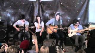 Video thumbnail of "We Are The In Crowd - Calendar Pages ( Live Acoustic) At The GK Bazaar (HD)"