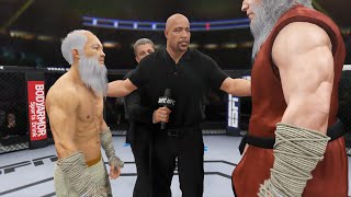 Old Bruce Lee vs. Uranus God - EA Sports UFC 4 - Crazy Rematch 👊🤪