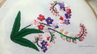 Hand embroidery beautiful design flower design