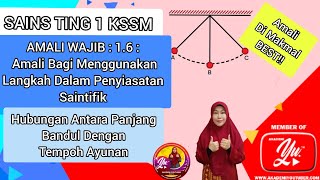 SAINS TING 1 KSSM.AMALI WAJIB : 1.6 : Amali Bagi Menggunakan Langkah Penyiasatan Saintifik (Bandul)