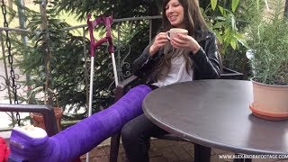 Mein Tag Mit Llwc Alexandra Footage Gipsbein, Full Leg Cast