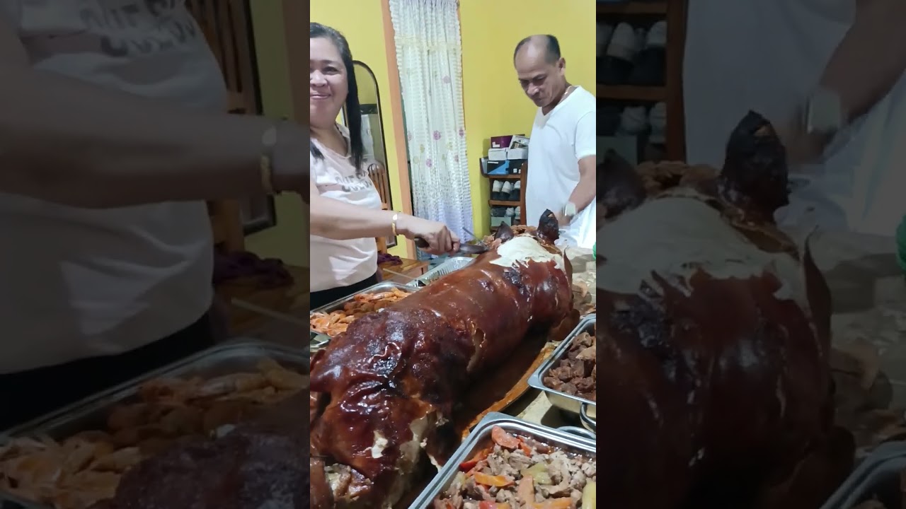 Handaan sa fiesta letchon at iba pa kain tayo mga Ka idol