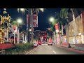 Driving around Beverly Hills on Christmas- 4k - Beverly Hills