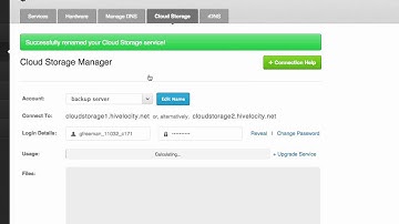 Free cloud storage - Hivelocity