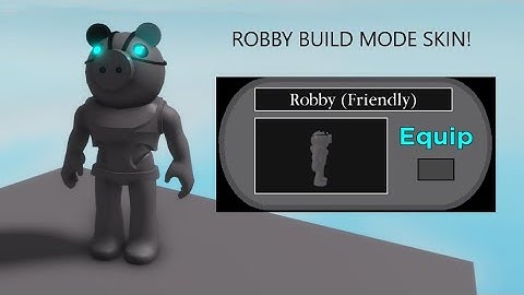 PLAYING AS THE NEW ROBBY SURVIVOR SKIN IN ROBLOX PIGGY MR.P