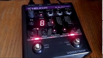 TC Helicon Voice Synth Vocoder pedal demo/review