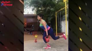 Iswarya Menon Workout Celeb Fitnes