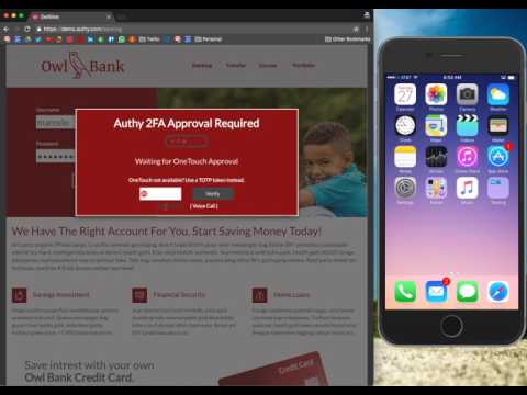 Demo: Authy 2FA via SMS