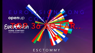 Eurovision 2021: Top 36 So Far... - ESCTommy