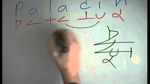 Paladin Symbols - Dscript design lessons - Paladin text art