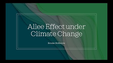 Allee Effects Under Climate Change