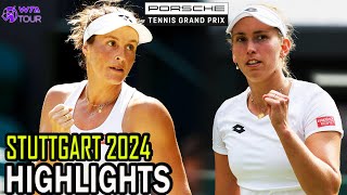Elise Mertens vs Tatjana Maria Round 1 Highlights | Stuttgart 2024