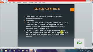 Famous Part 4 Run add, sub ,multiply, divide program .Multiple assignment .Stndrd datatyps in python3.7 . Profile