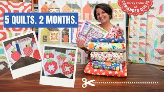 картинка: 2 месяца, 5 стеганых одеял: за кулисами дизайна выкройки ✂️