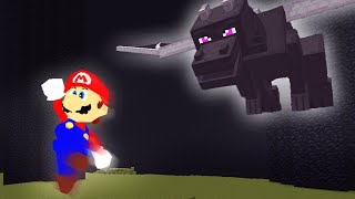 Beating Minecraft as Mario (Retro64 Mod)