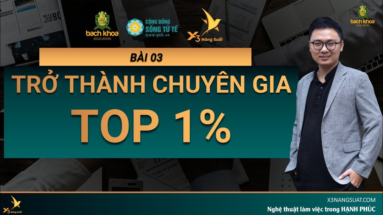 Outline Video BÀI 3 - TRỞ THÀNH CHUYÊN GIA TOP 1%