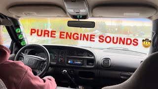 second gen cummins 5 speed nv4500 pure engine sounds ride along.