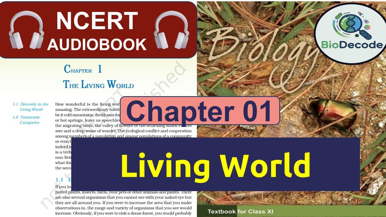 Chapter 1: The Living World NCERT Class 11 Biology English Audiobook ...