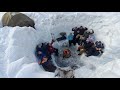 I Took 14 Beginners Winter Camping in a Snow Storm - 9ft/3m Deep Snow Shelter